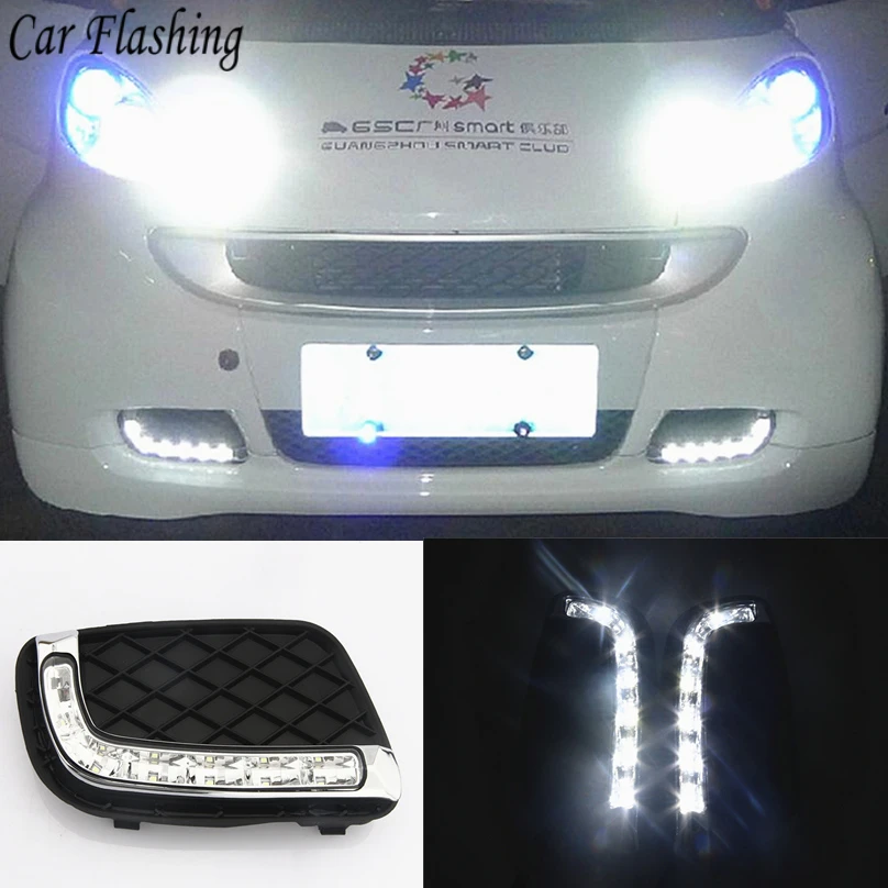 Car Flashing 1 set For Mercedes Benz Smart fortwo 2008 2011 LED DRL