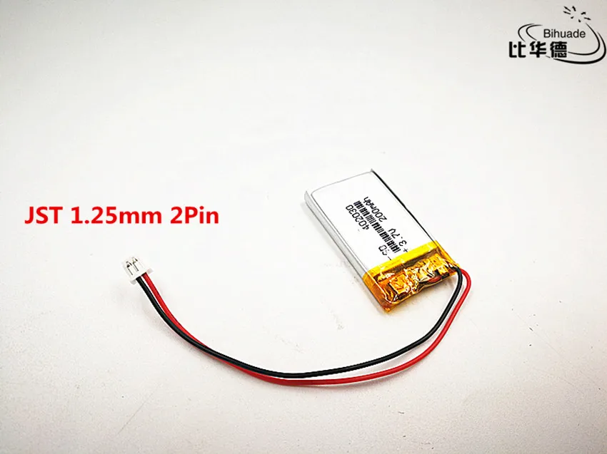 5pcs Polymer lithium Lipo battery rechargeable 3.7V 200mah 402030 JST 1.25mm customized CE FCC ROHS MSDS quality certification |