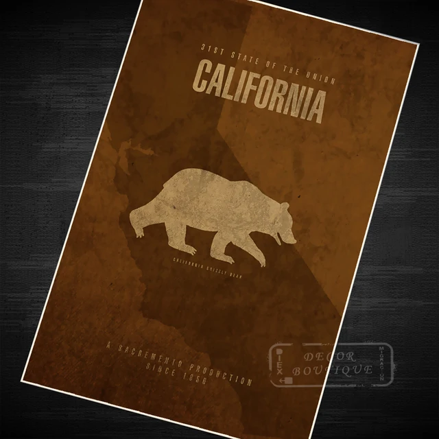 Online Shop California Bear Futurism Minimalism Art Vintage Retro ... Online Shop California Bear Futurism Minimalism Art Vintage Retro ...