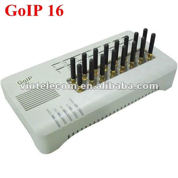 

16 SIM Cards Channel DBL GOIP16 VOIP GSM Gateway 16 Chips GOIP IMEI change support sim bank (with short antennas)-hot sell