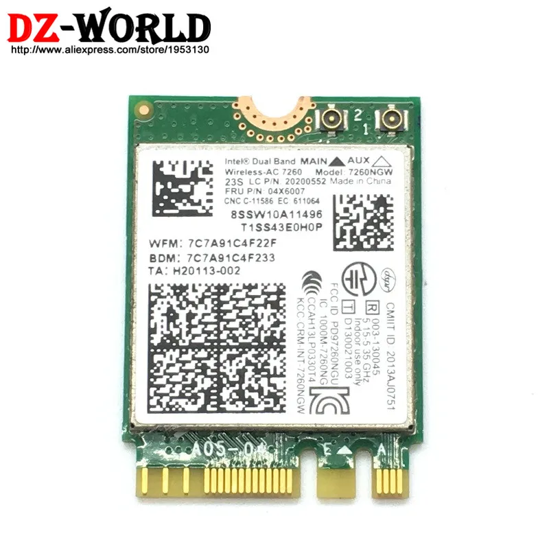 Lenovo ThinkPad L440 14" Intel Dual Band Wireless Wifi BT Card 04X6007/ 7260NGW 
