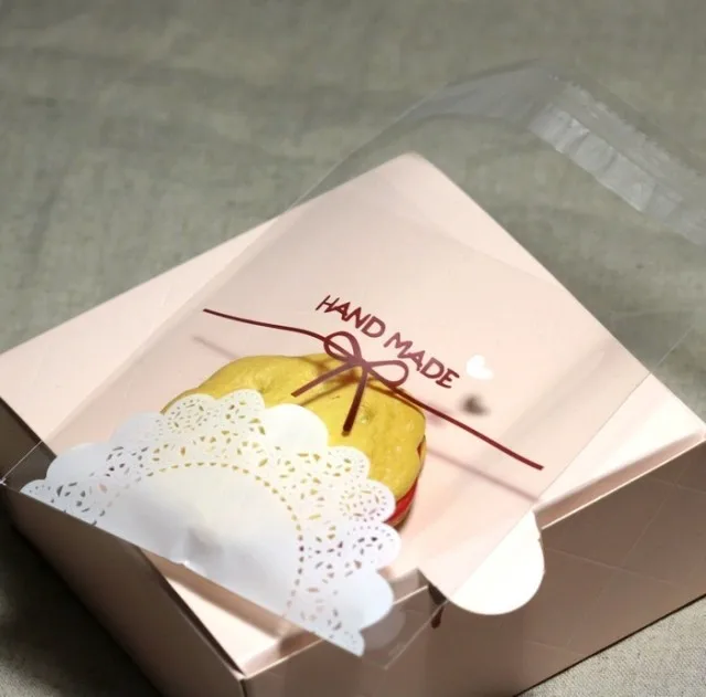300pcs/lot Bowknot lace baking cookies bags, bakery packaging,self