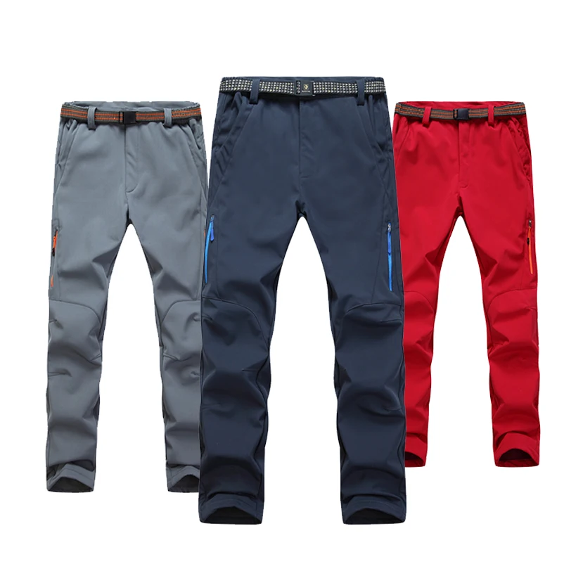 Invierno para hombre al aire libre de las mujeres al aire libre pesca senderismo Trekking Softshell escalada impermeable Pantalones de deporte de lana forro Camping Pantalones Invierno para hombre al aire libre de las mujeres al aire libre pesca senderismo Trekking Softshell escalada impermeable Pantalones de deporte de lana forro Camping Pantalones