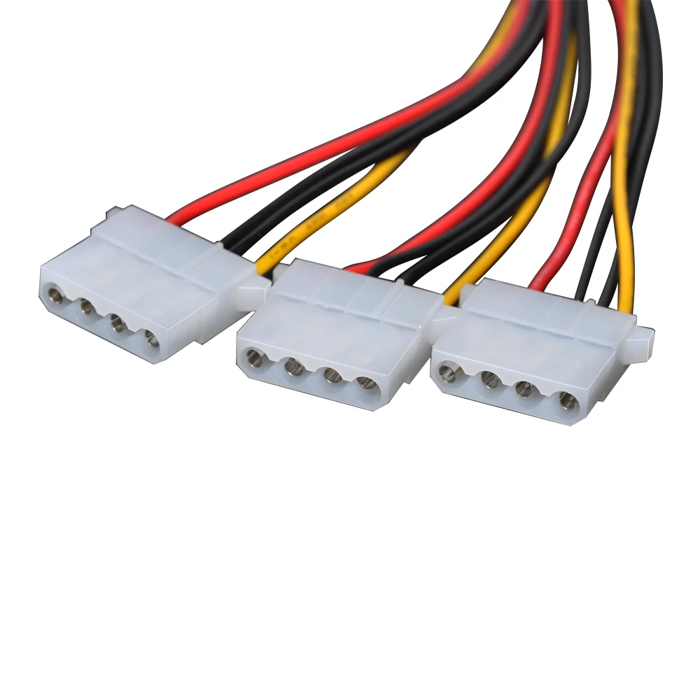 Сетевой разветвитель DeepFox с 4 контактным разъемом Molex male на 3 портовый разъем IDE female