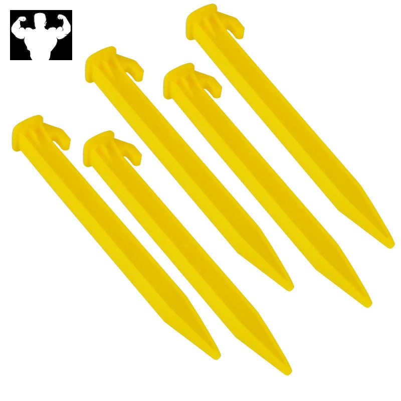 

5 piece hiking tent travel nail kit camping tent nail plastic screw plastic outdoor spiral sports accessories