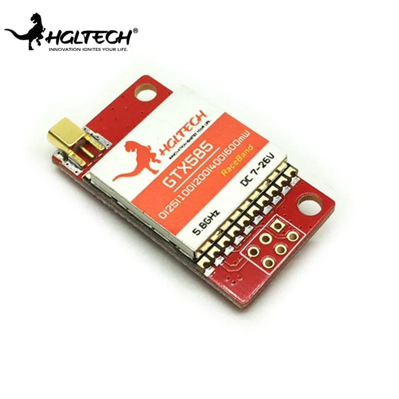 

HGLRC GTX585 5.8G 48CH 25/100/200/400/600mW Switchable FPV Transmitter VTX W/ 5V BEC for RC Racing Drone Quadcopter Parts