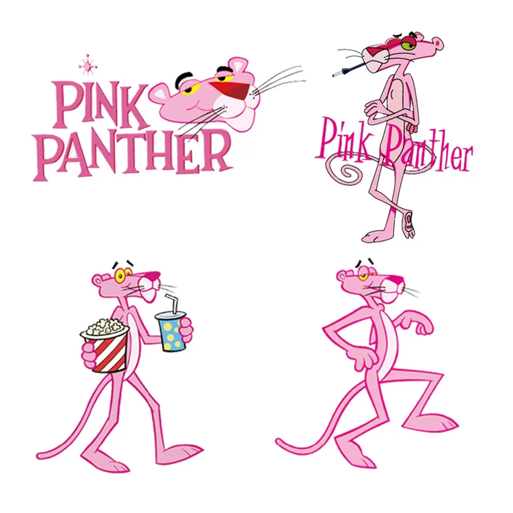 

iron on patches for clothing Pink Panther stripes on clothes stickers application of one heat-sensitive patch applique stripe