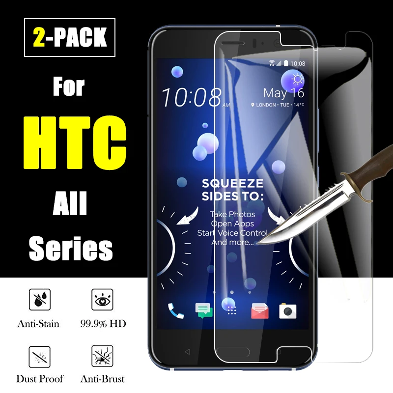 2 шт. для HTC U11 стекло Desire 628 626 620 защита экрана one m7 m8 m9 защитная пленка Закаленное