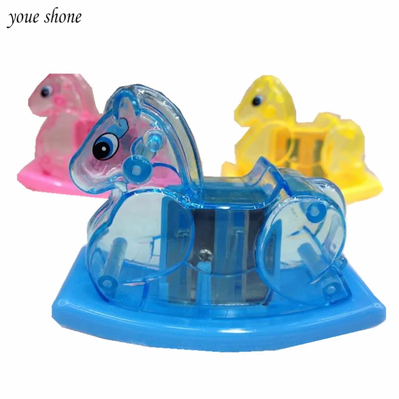 

1Pcs/lot Kawaii Animal Trojan Pencil Sharpener Cute Color Korean Stationery Office and School Student Supplies Promotions