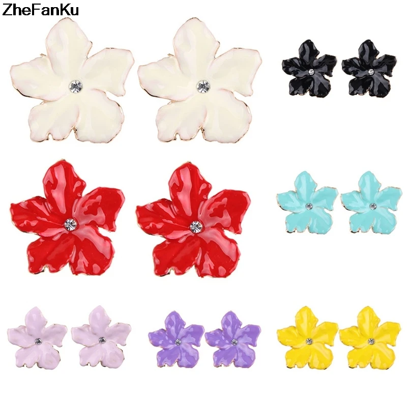 

Cute Flower Drop Earrings For Women Statement Earrings 2018 Hot Sale Bohemian Ear Jewelry