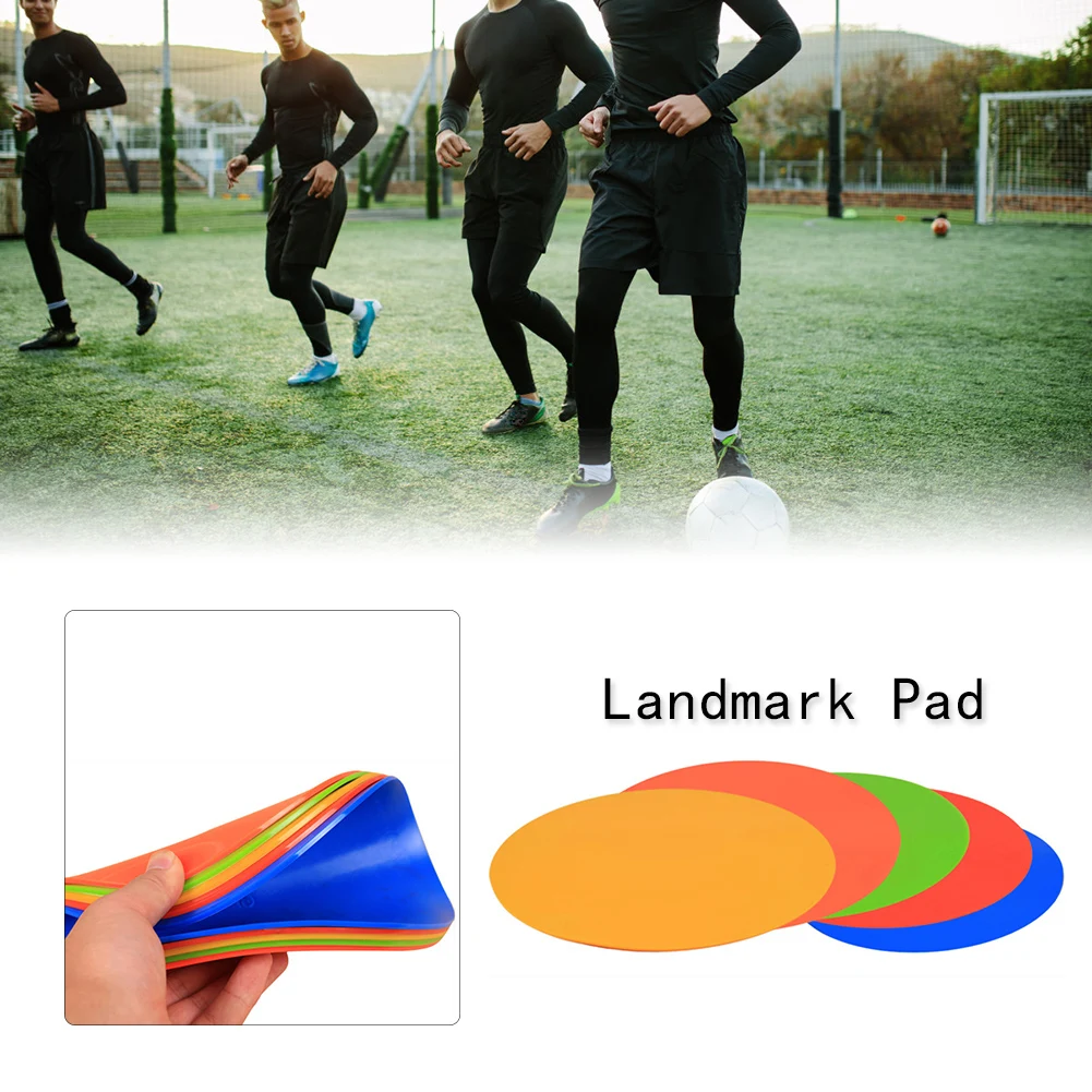 30Pcs Colourful Round Markers Football Training Spot Pitch Floor Discs Indicator 