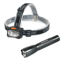 Everbrite LEVOU conjunto Lanterna de Acampamento Ao Ar Livre Luz Head Light 30 Lumens Lanterna (2 pacote) DIODO EMISSOR de LUZ da tocha