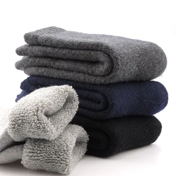 

Mens men Thicken Thermal Wool Cashmere Casual Winter Warm Socks