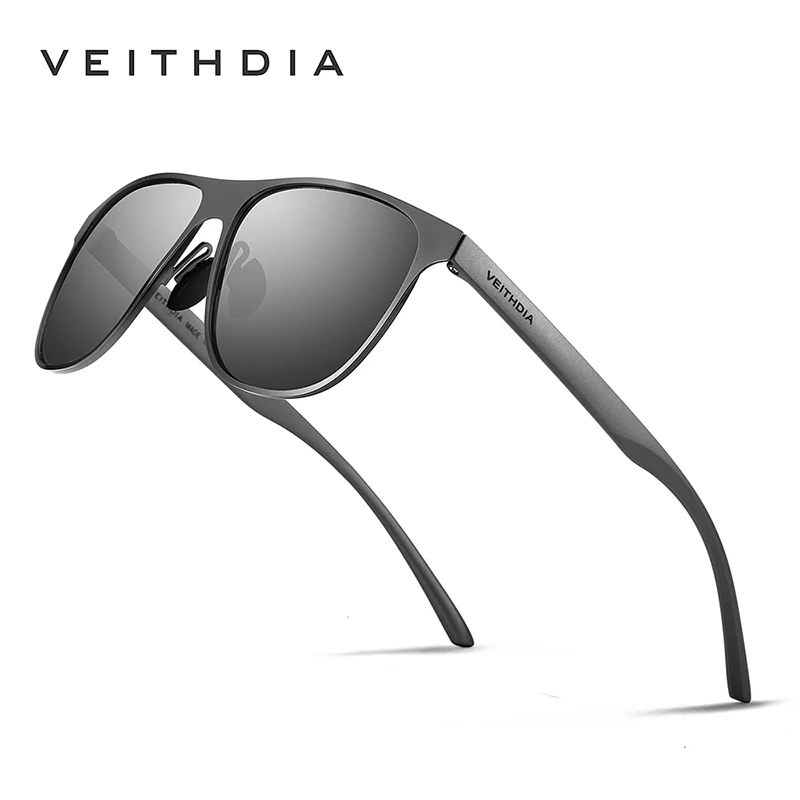 Солнцезащитные очки унисекс VEITHDIA из нержавеющей стали TR90 с поляризационными