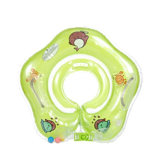 Best Offers Cute Drop Neck Baby Swim Float Ring Big Dolphin Accessories Safety Swimming Hose Ring Inflatable Bath