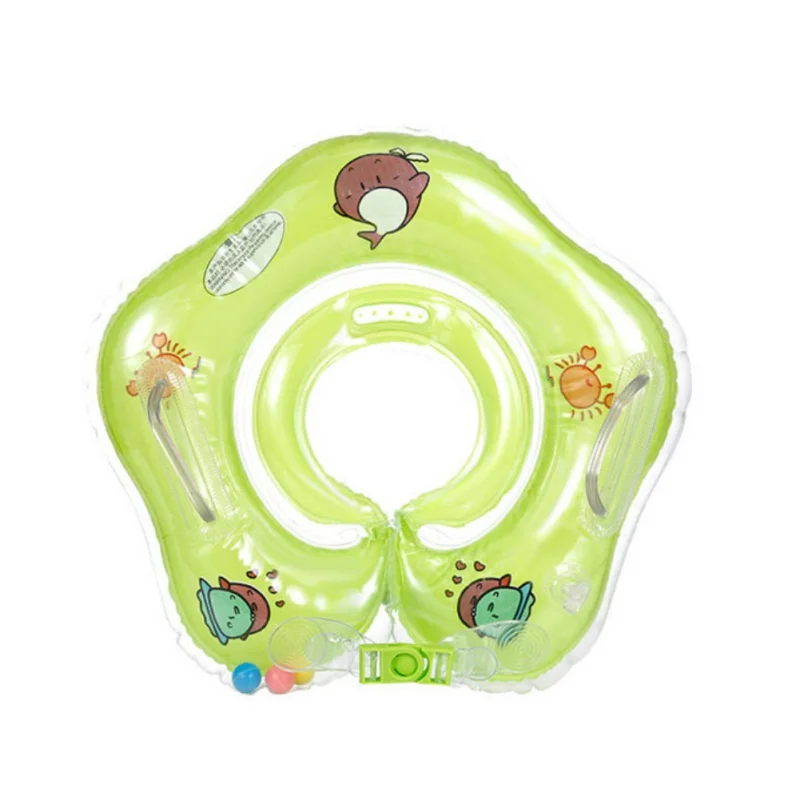 Cute Drop Neck Baby Swim Float Ring Big Dolphin Accessories Safety Swimming Hose Ring Inflatable Bath