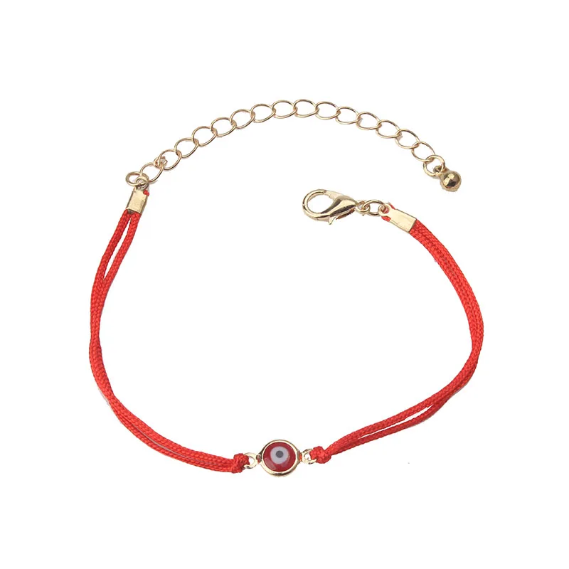 

1 string/lot red /black rope chain evil eye beads bracelet for women as evil eye red bracelet & bangle gift jewelry