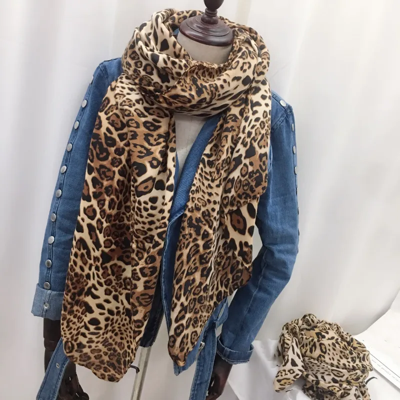 Fashion Women/'s Leopard Scarf Long Supet Soft Scarves Wrap Shawl