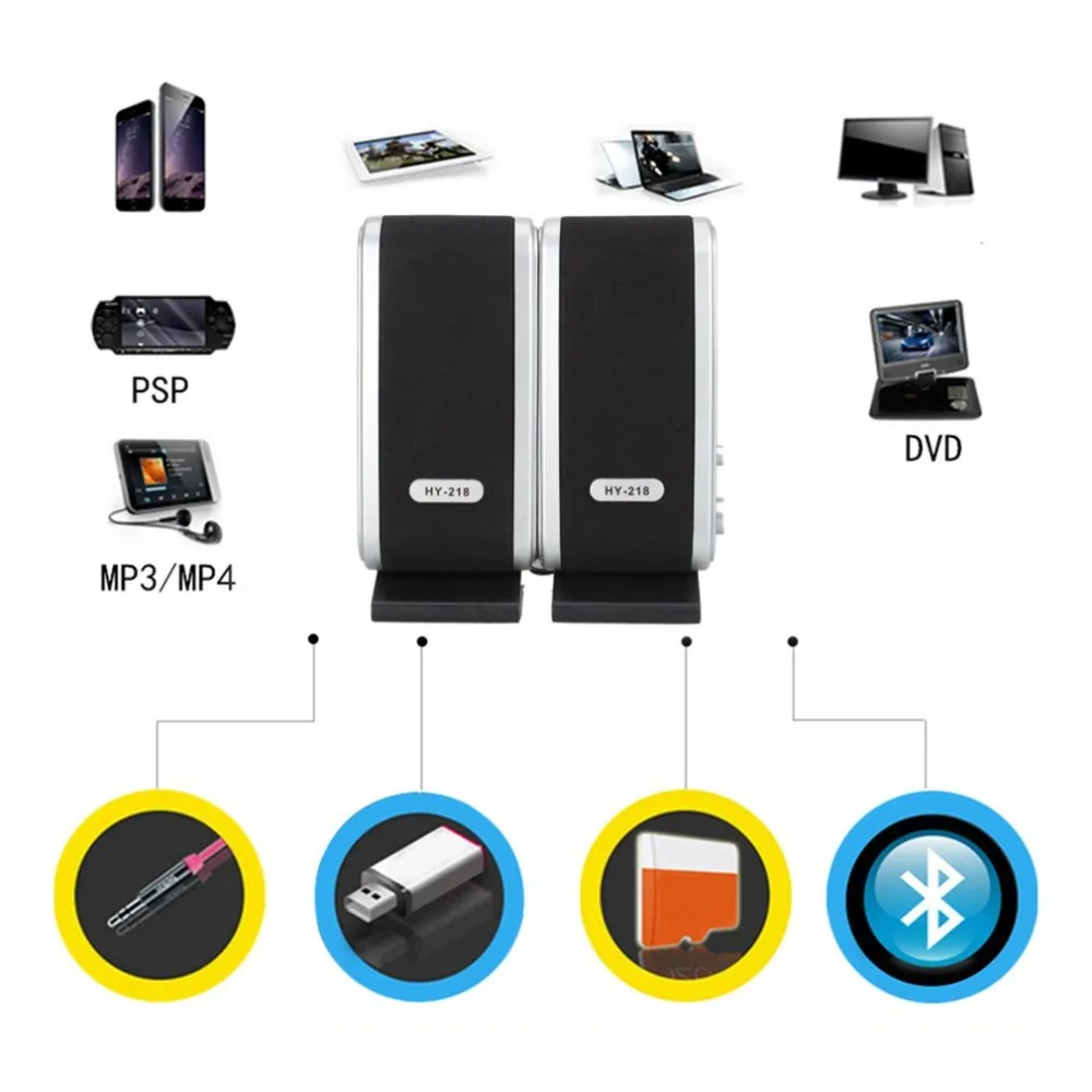 

Wired USB Power Speakers Stereo 3.5mm Audio Jack for PC Laptop Computer MAC