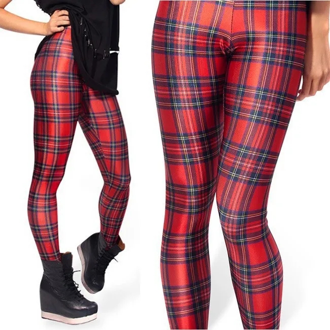 Online Buy Wholesale Red Plaid Leggings From China Red Plaid 2016 New Red Plaid Women Legging Womens Leggings Jeggings Sexy Legging Pants Printed Leggings DDK030205( - Online Buy Wholesale Red Plaid Leggings From China Red Plaid