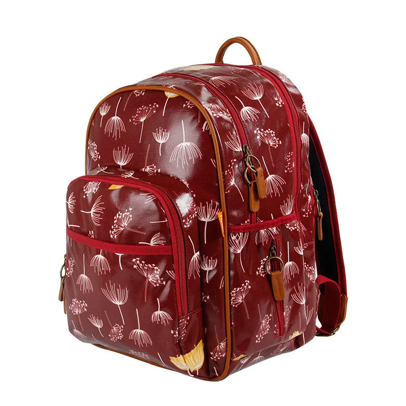 Plastic Canvas Overall Waterprrof Environmental Mummy Bags Fashion High-Capacity Mother Backpack 01