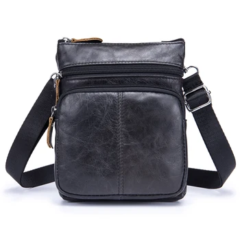 

LJL BULL CAPTAIN MEN'S FAMOUS BRAND casual CROSSBODY BAGS MALE BAG FASHION GENUINE LEATHER MINI SHOULDER BAGS FOR MEN