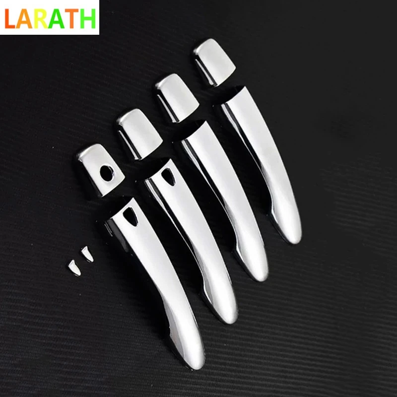 For Nissan Kicks 2016 2017 2018 ABS Chrome Car Door Handle Cover Trim Sticker Chrome Smart Key