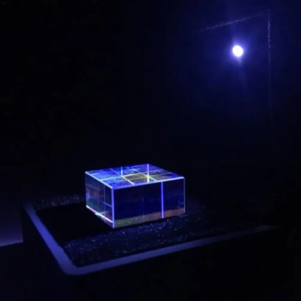 Цвет-сбор Призма 6 односторонний Светильник X Cube с светильник коробка Цветовая Призма квадратная Призма оптический Стекло линзы оптическая RGB Стекло Призма