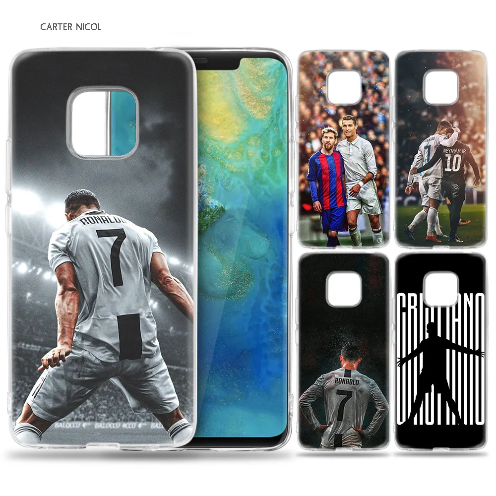 

Case for Huawei Mate 10 20 Pro P10 P20 P30 Honor 10 8X 8C 8A Lite P Smart Y6 Y7 2018 2019 V20 CR7 Cristiano Ronaldo