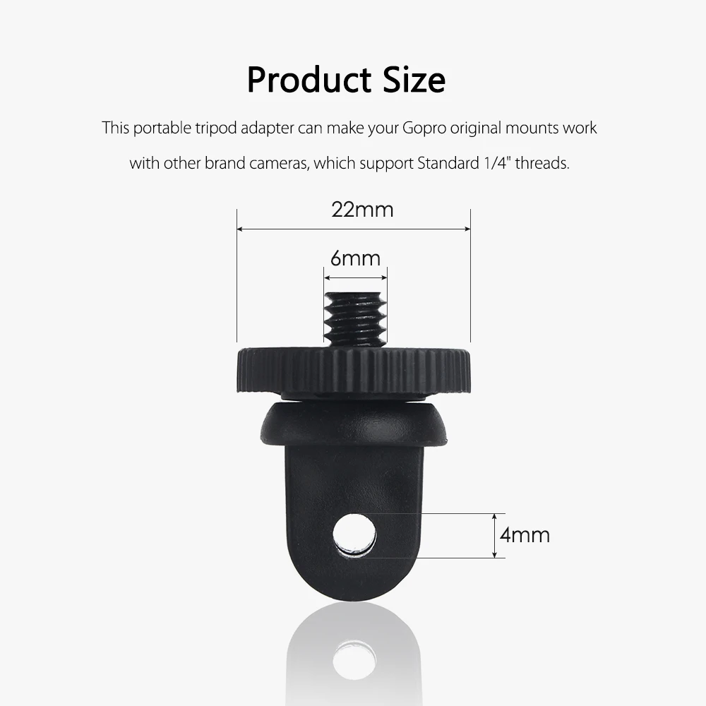 Vamson для GoPro Hero 7 6 5 4 3 + аксессуары мини штатив винтовой монтажный адаптер с 1/4