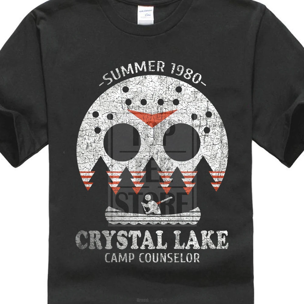 

Crystal Lake Camp Counselor T Shirt The 13 Friday Jason Horror 13th Fun Male Battery Funny Cotton Tops