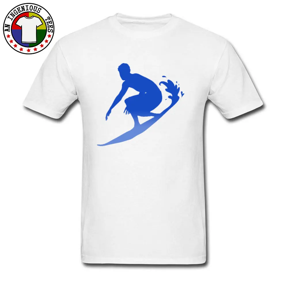 Leisure Hawaii Surfer Men T-Shirt High Quality Fall Short Sleeve Round Neck 100% Cotton Fabric T Shirt Normal T-Shirt Hawaii Surfer  white