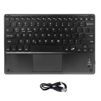

10 inch Slim Bluetooth Touch Keyboard Built-in Touchpad and Rechargeable Battery
