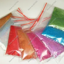 8 Голографический лазерный цвет 1/25"(0,1 мм) 004 дюйма устойчив к растворителям ногтей Блеск Пыль порошок для ногтей Полировка Для ногтей ремесла