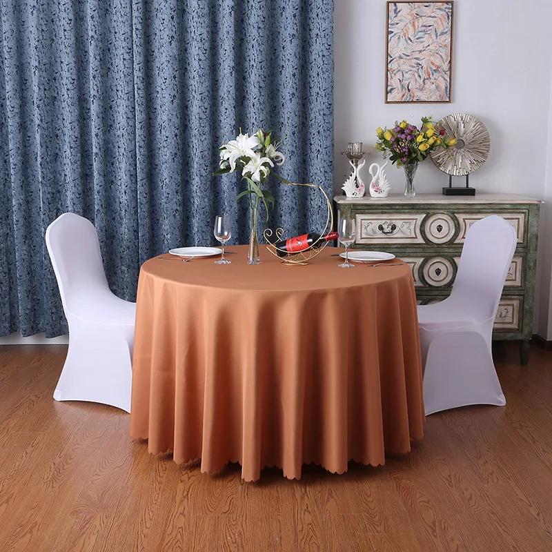 toalha de mesa redonda de cor proteção prova de decoração de casa em cores