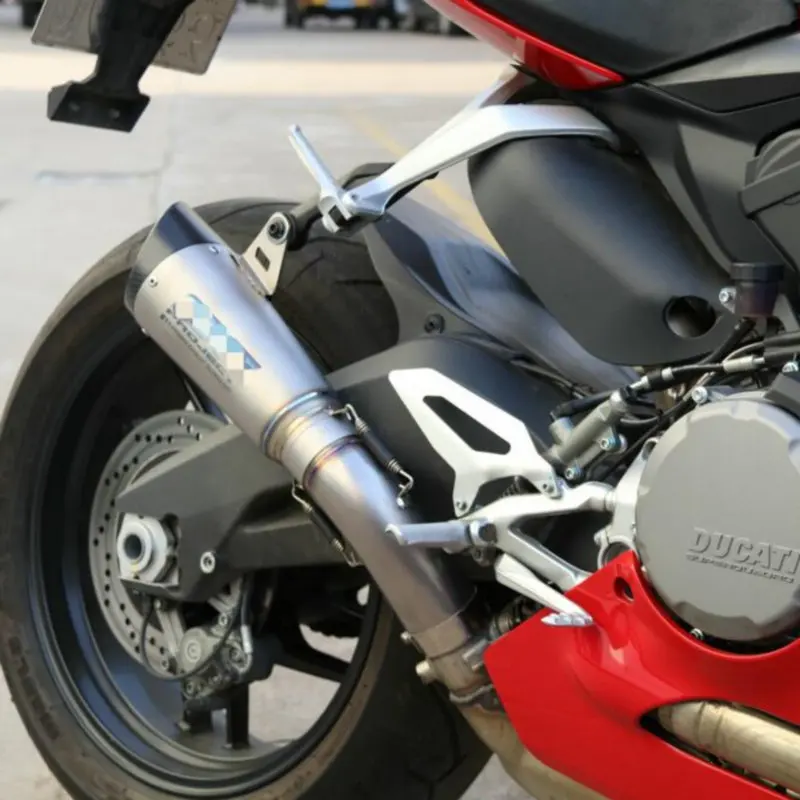 MOKALI титановый сплав утечки углерода выхлопной мото rcycle для Ducati 959 escapes для Ducati echappement мото Глушитель со средней трубой