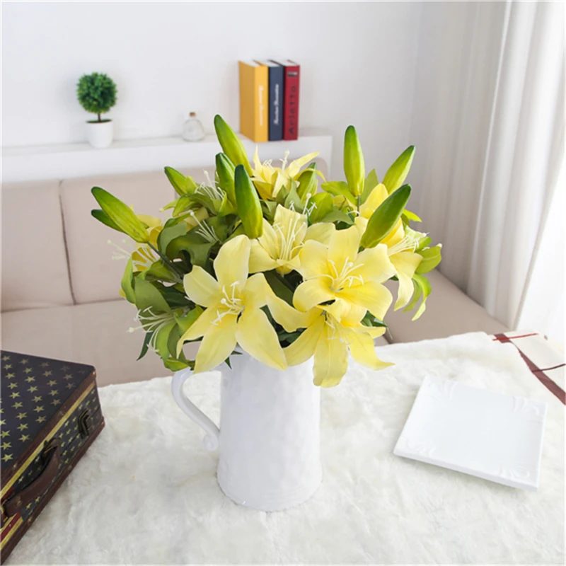 10 шт. Декоративные искусственные лилии для духов|artificial flowers for decoration|flowers artificialflowers