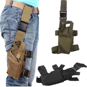 

Adjustable Tactical Leg Holster Outdoor Hunting Shooting Gear Holster Thigh Leg Gear Outdoor Tactical Pouch Wrap-Around