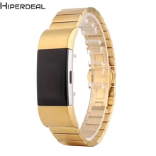 Hiperdeal Нержавеющая сталь Браслет Смарт часы ремешок для fitbit заряд 2 Профессиональная заводская цена sep15