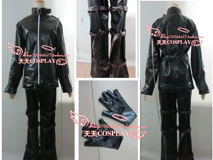 Love Chunibyo &amp Other Delusions Togashi Yuta Dark Leather Clothing Set Black Cosplay Costume K002 | Тематическая одежда и