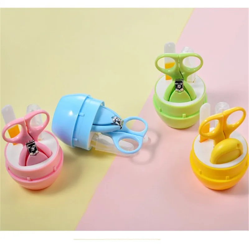 4 шт./компл. полезные щипчики для стрижки ногтей у детей ножницы пилка для ногтей для чистки Пинцет здоровья безопасной маникюрные инструменты для новорожденных