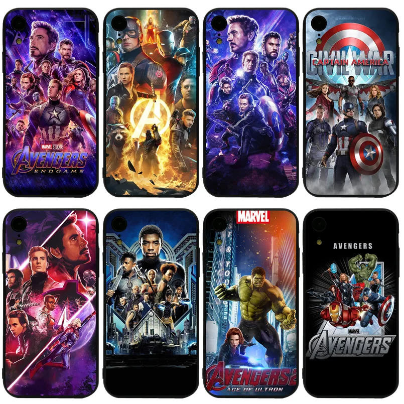

Cute Plastic Marvel Avengers Phone Thanos Case for IPhone XS MAX XR X 6 6s 7 8 Plus 8Plus 7Plus Funda Soft TPU Cover Coque Case