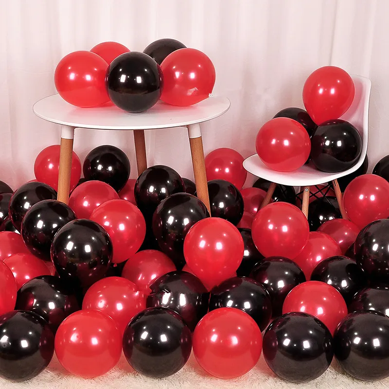 10 шт. Горячие Божья коровка черный, красный латекс шары globos вечерние для маленьких девочек с днем рождения baloons Свадебные украшения