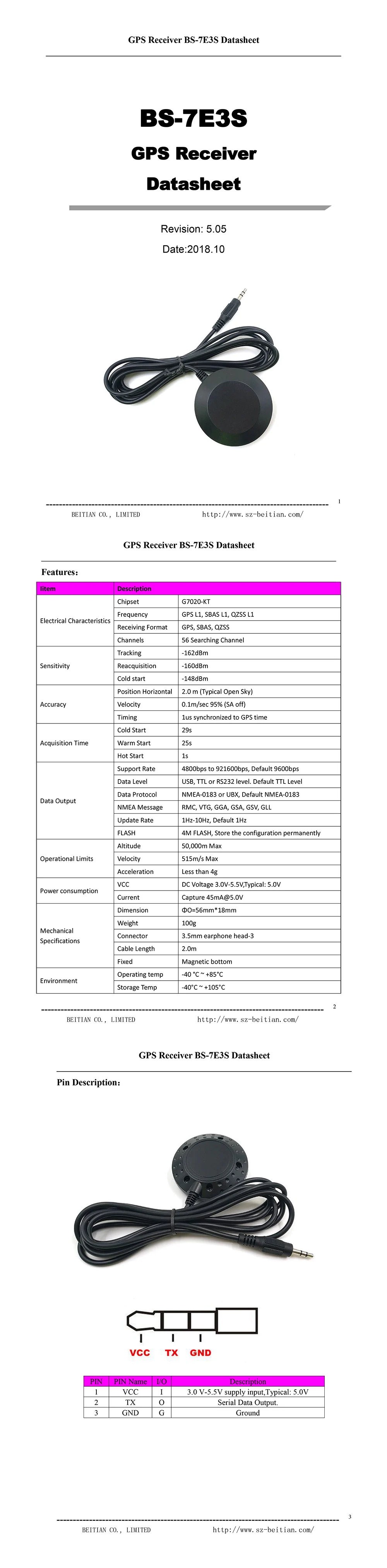GPS-Receiver-BS-7E3S-Datasheet-22-E