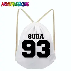 Лидер продаж Drawstring сумка рюкзаки модные унисекс Поп БТС Bangtan Печать Рюкзак drawstring сумка mochila feminina дропшиппинг