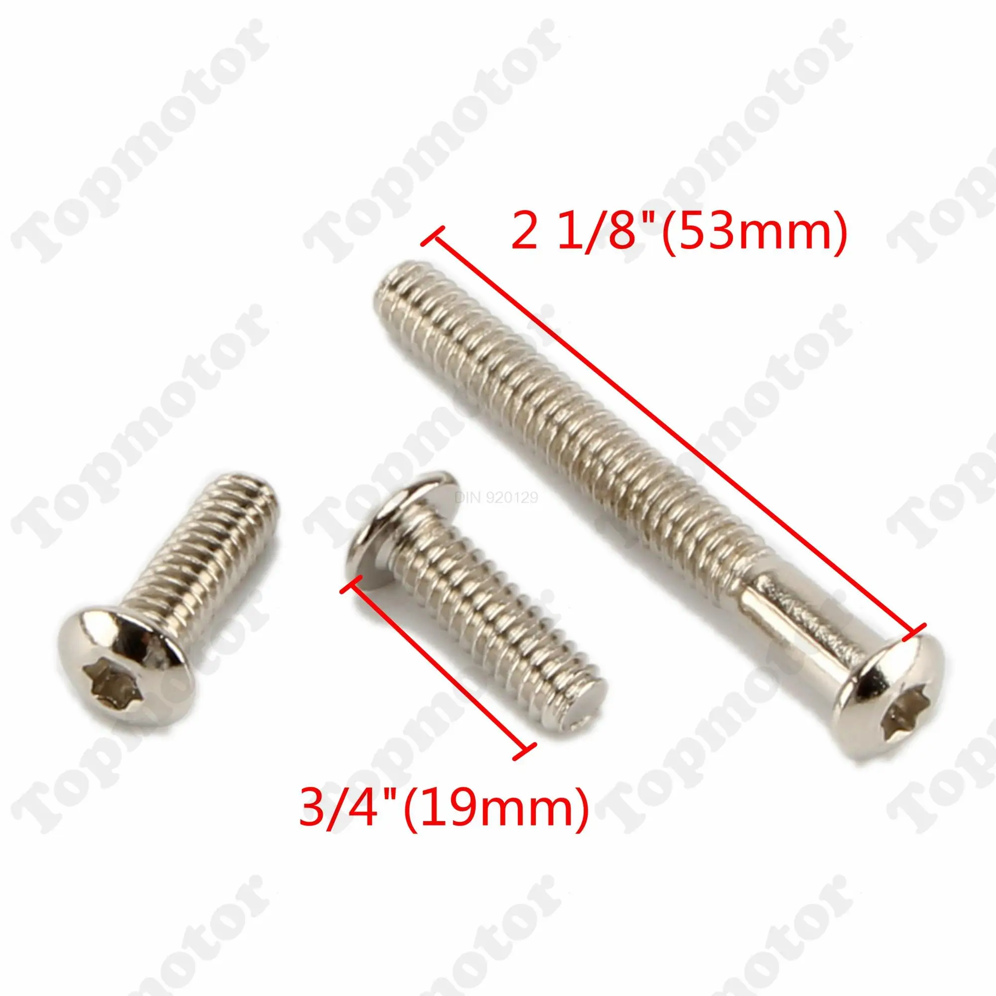 3pcs Stainless Steel Windshield Windscreen Trim Torx Bolts For Harley