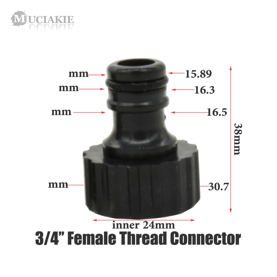 MUCIAKIE 1 шт. 3/" мужская и женская резьба Быстрый разъем для полива сада адаптер Поворотный ниппель соединение водопровод соединение