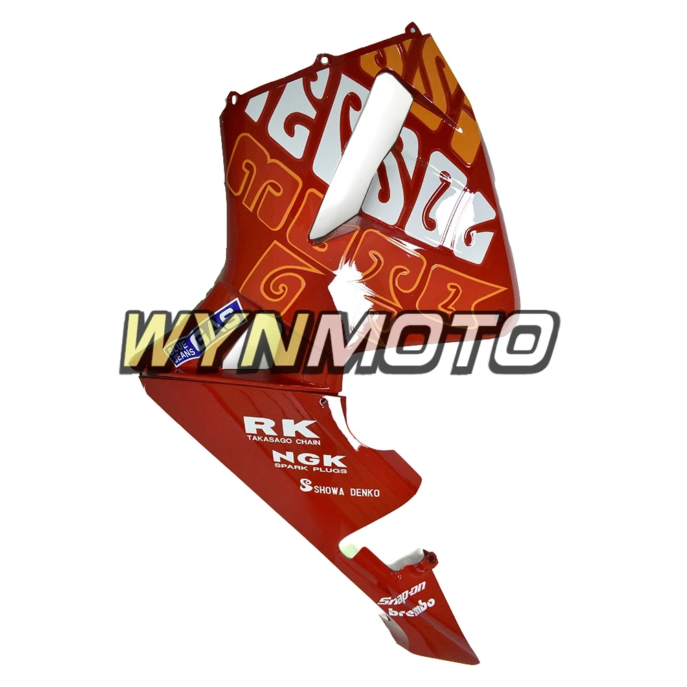 Полный обтекатели для CBR600RR F5 2005-2006 05 06 инъекции пластмассы ABS обтекатель комплект Gloss красный оранжевый капоты Чехлы под заказ