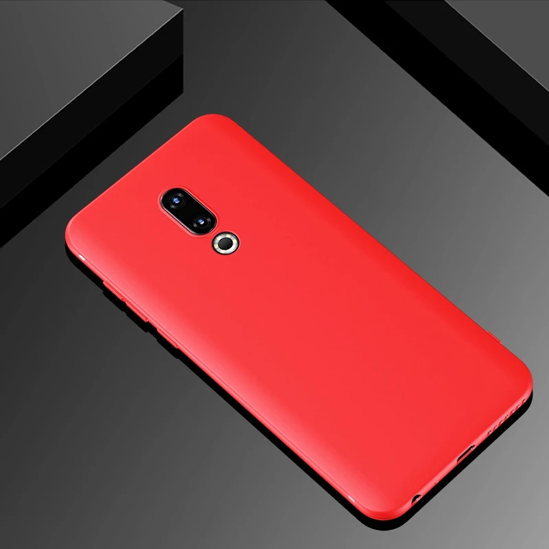 UPaitou чехол для MEIZU 16Xs 16th 15 Plus Lite 16 XS 16X M15 Чехол Ультра тонкая задняя крышка для Meizu 16th чехол - Цвет: Красный