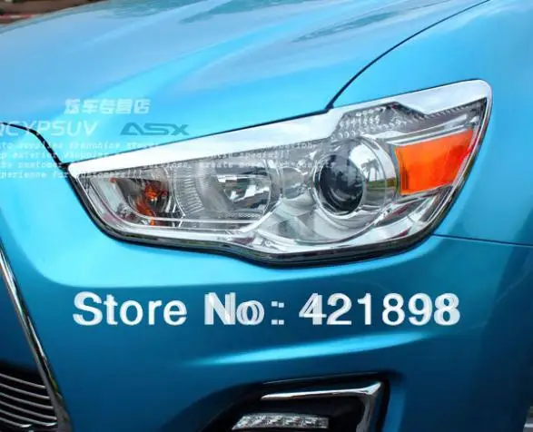 Хромированный налобный фсветильник из АБС пластика для Mitsubishi ASX Outlander Sport 2010 2011 2012